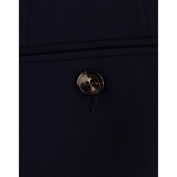 Dries Van Noten Wool-Blend Pants Size 50 US M Mens Navy Trousers - Picture 5 of 8